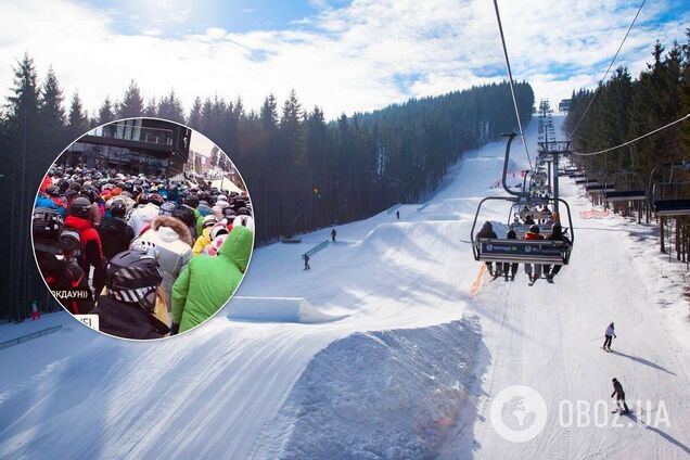 На Буковеле собрались сотни отдыхающих