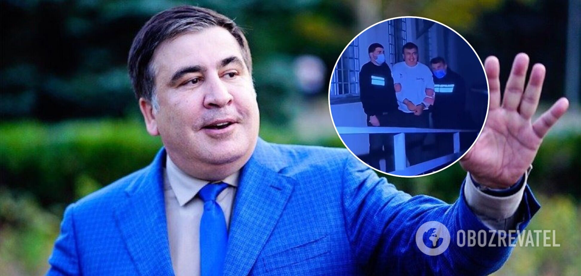 В наручниках и с лучезарной улыбкой: в сети появились кадры задержания Саакашвили в Грузии
