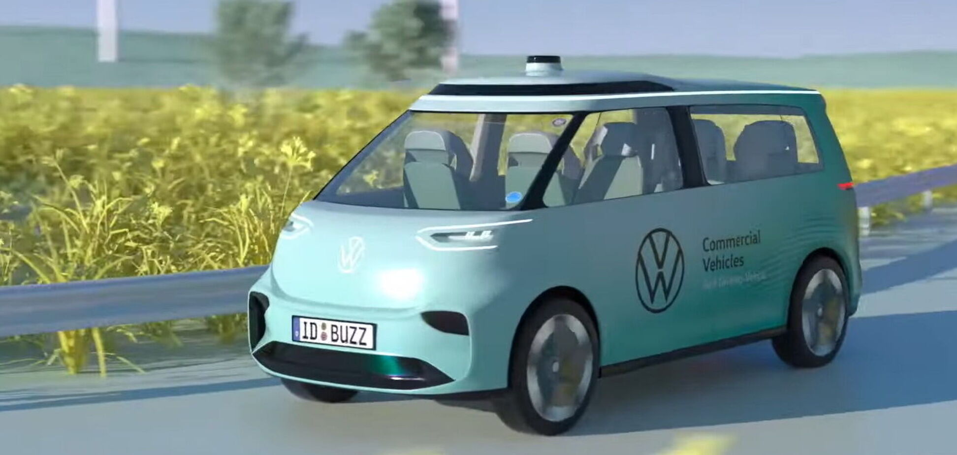 Volkswagen показав безпілотний мінівен на електротязі. Відео
