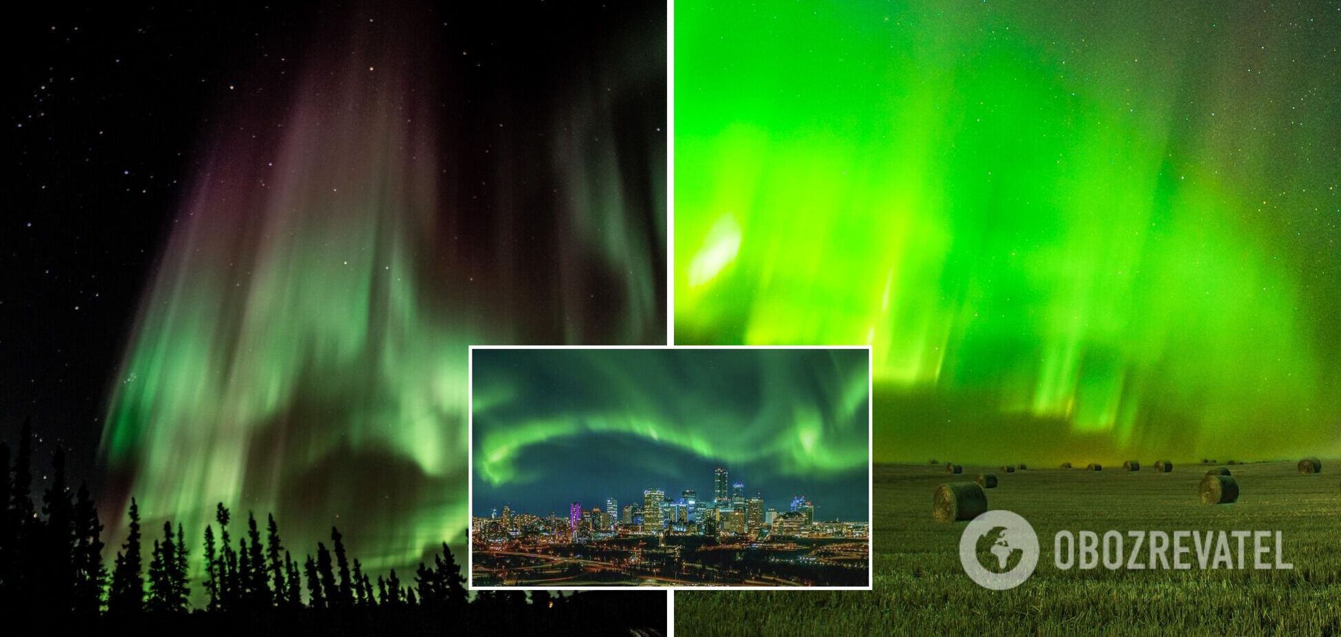 Небо набуло зеленуватого відтінку: в мережі показали яскраві фото полярного сяйва