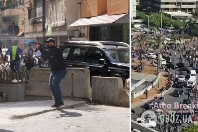 В центре Бейрута вспыхнули масштабные протесты со стрельбой: есть погибшие и раненые. Фото и видео