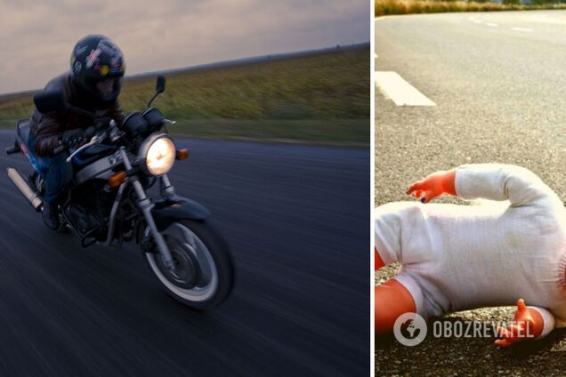 На Прикарпатті 17-річний мотоцикліст збив матір з дитиною на переході: дівчинка померла. Фото і відео