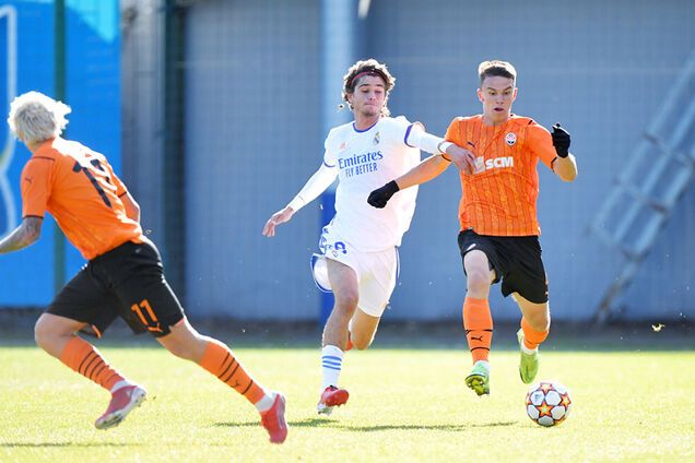 'Шахтер' добыл волевую победу над 'Реалом' в Юношеской лиге УЕФА. Видео