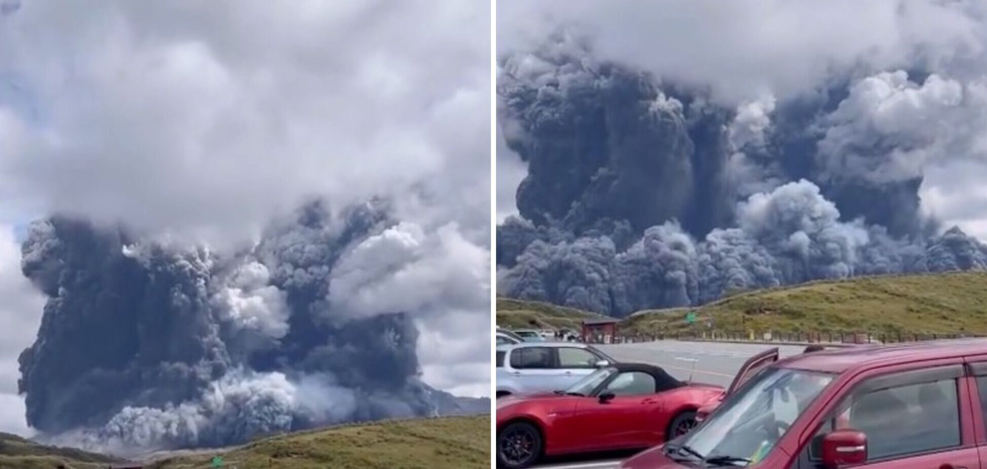 Камни разбросало на 2 км: в Японии проснулся вулкан Асо