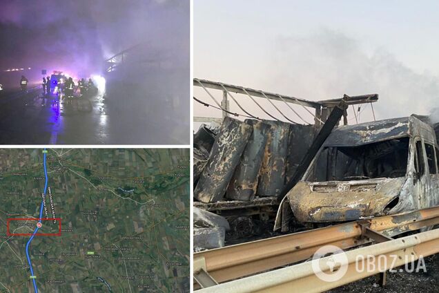 На трассе Киев – Одесса произошло масштабное ДТП, погибли три человека. Фото и видео