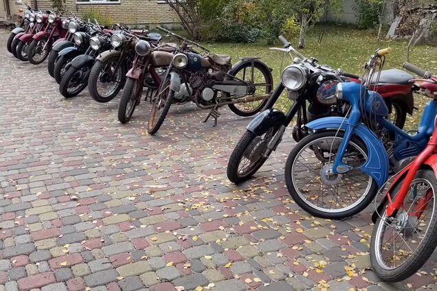 В Украине нашли большую коллекцию редкой мототехники. Видео