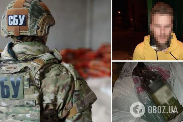 В Киеве бросили коктейль Молотова в дом замруководителя ОПУ: злоумышленников задержали. Фото