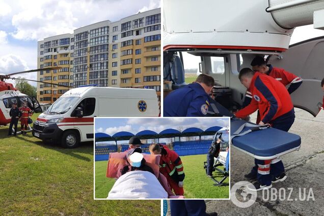 У Львові госпіталізували 15-річну дитину з гострим інсультом: довелося залучити авіацію. Фото