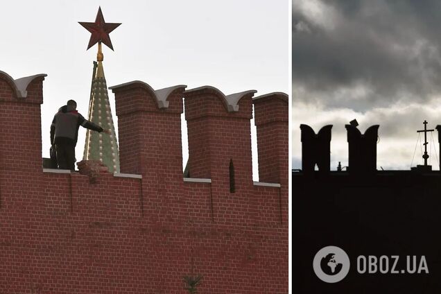 Упал один зубец кремлевской стены