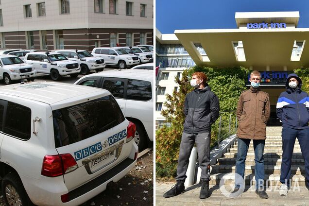 Оккупанты, блокировавшие миссию ОБСЕ в Донецке, стали разбирать палатки: появились подробности