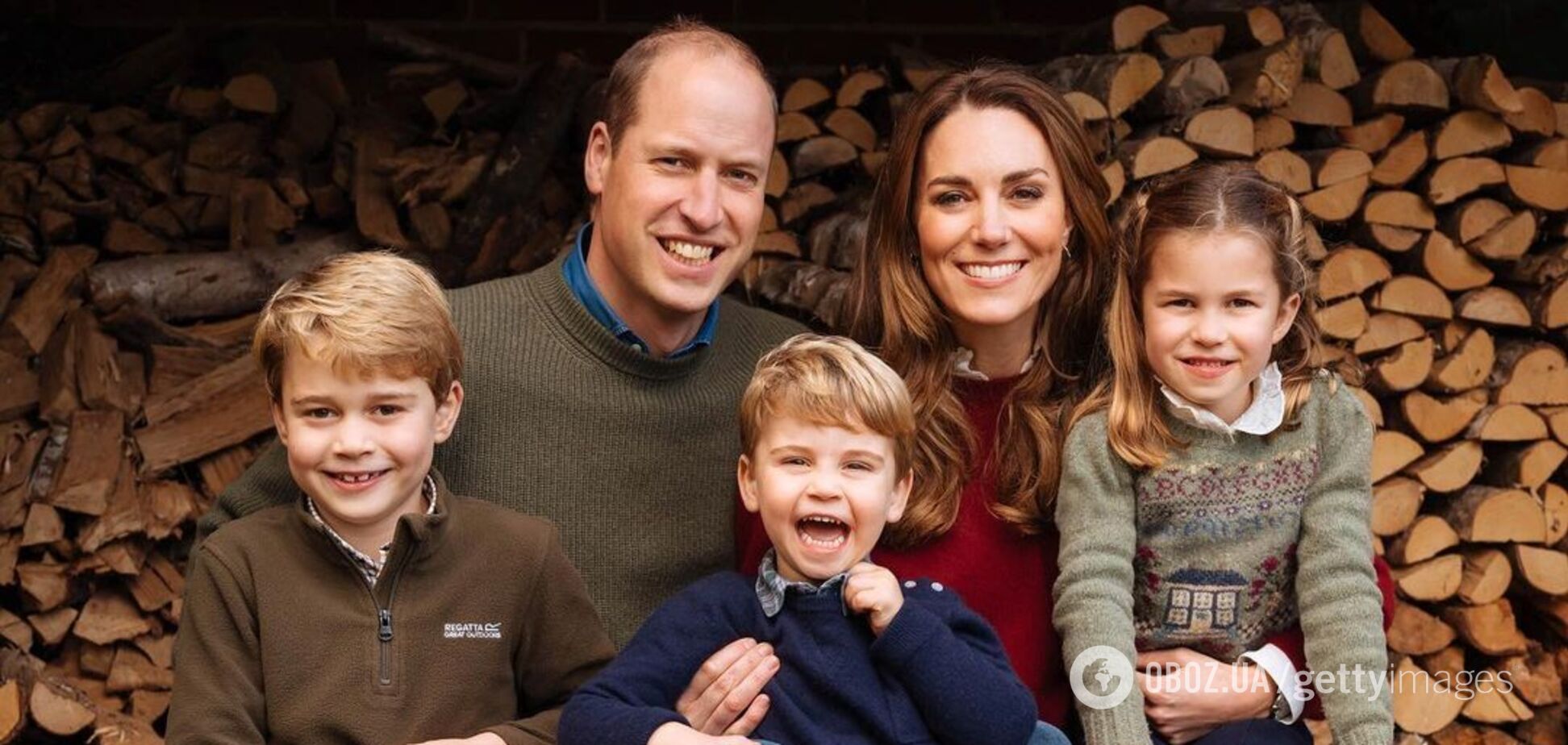 Принц Вільям та Кейт Міддлтон з дітьми