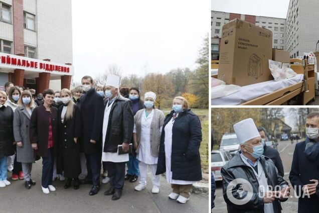Тимошенко встретилась с работниками Черниговской городской и областной больниц