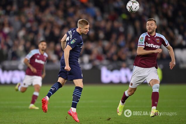 Зінченка визнали найкращим, Ярмоленка – найгіршим у матчі 'Вест Хем' – 'Манчестер Сіті'