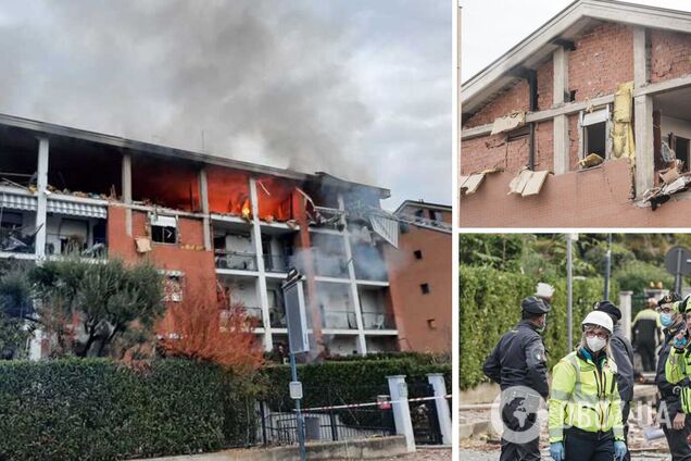 В Италии взрыв газа разнес жилой дом: есть погибшие и пострадавшие. Фото