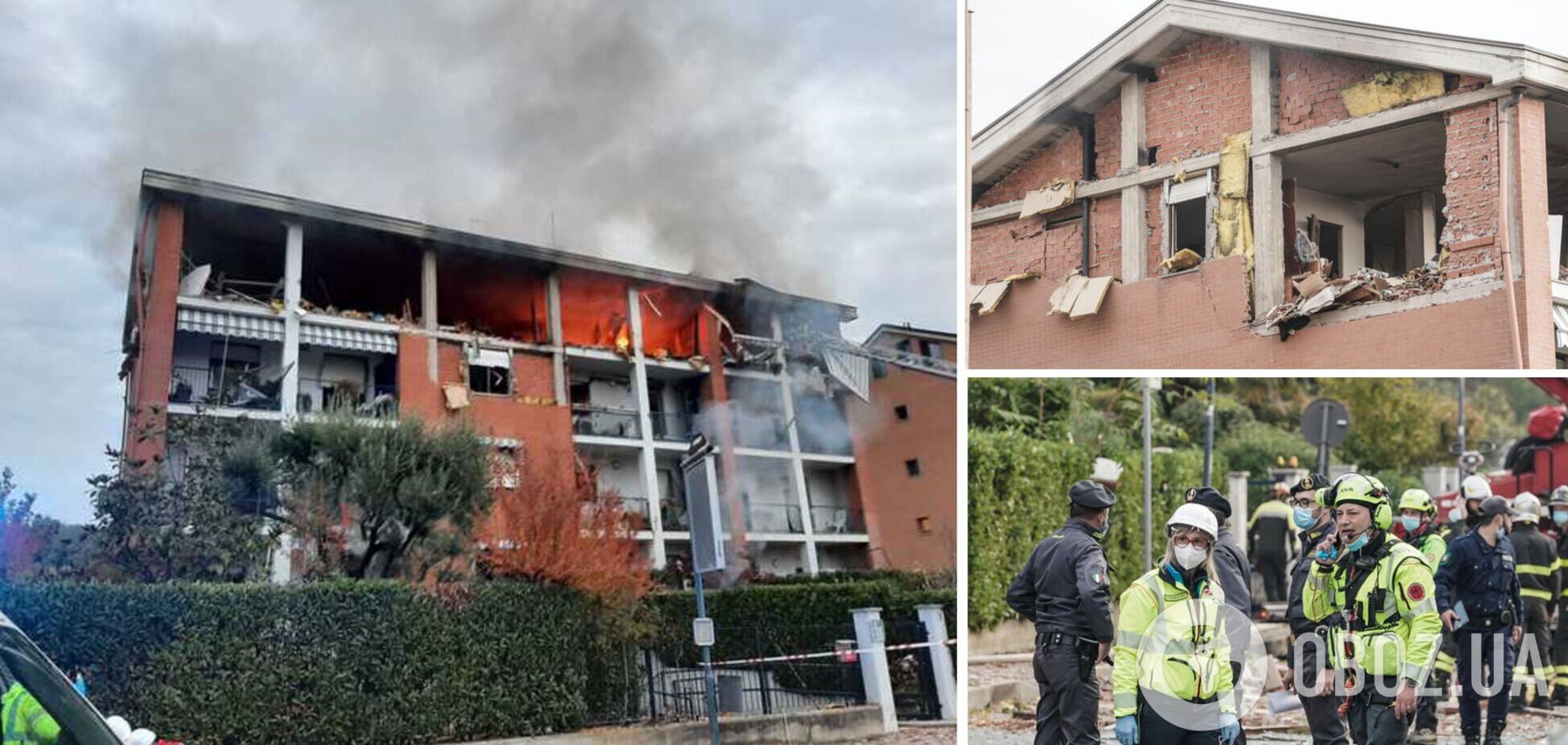 В Италии взрыв газа разнес жилой дом: есть погибшие и пострадавшие. Фото