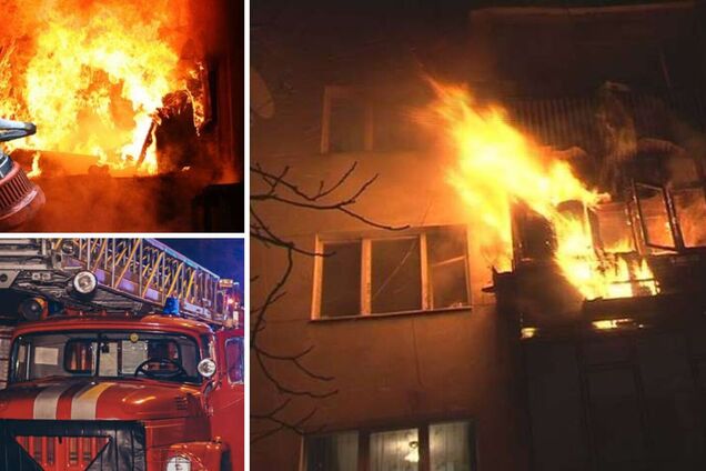 В Днепре произошел пожар в многоэтажке, погибли два человека. Фото и видео