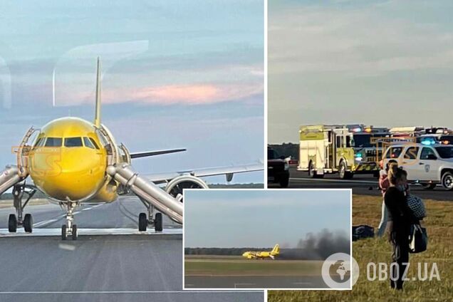 У США під час зльоту загорівся пасажирський літак: з'ясувалися подробиці НП. Відео