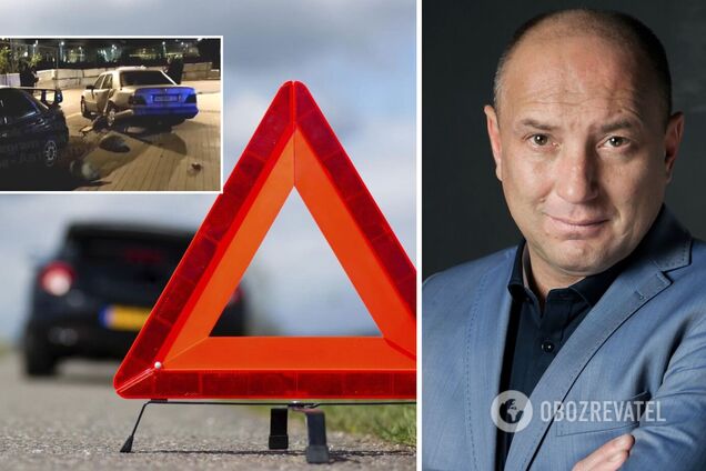 У Києві в ДТП потрапив відомий актор. Усі подробиці та відео з місця аварії