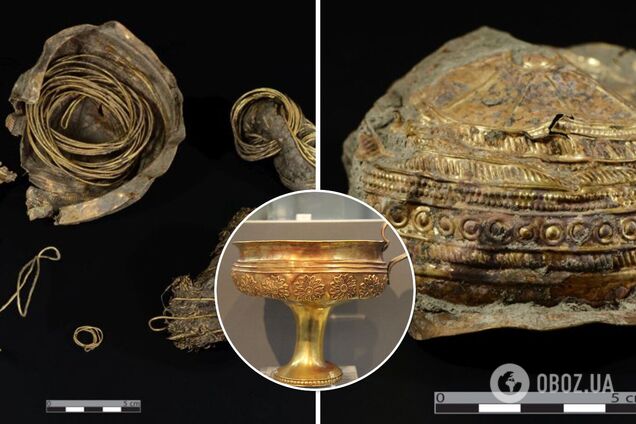 В Австрии во время раскопок обнаружили золотую чашу, которой около 3 тыс. лет. Фото