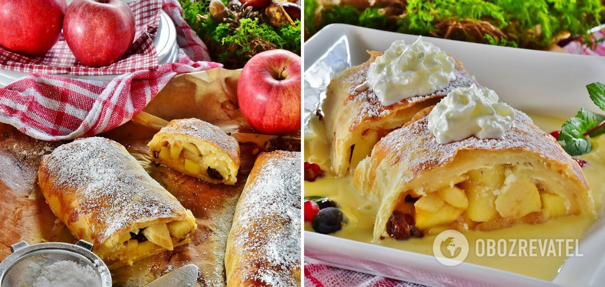 Штрудель с яблоками: рецепт правильного тонкого теста и история десерта