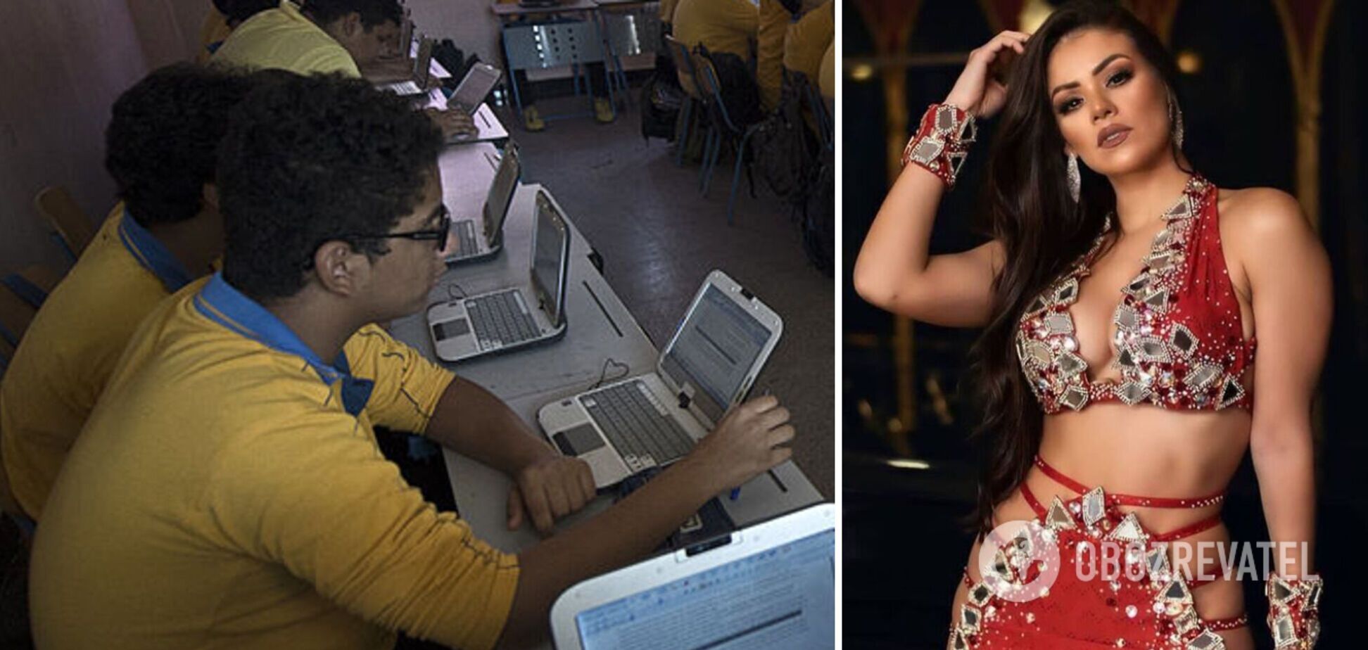 Школярі дивилися відео танцю живота Лурдіани. Ілюстрація