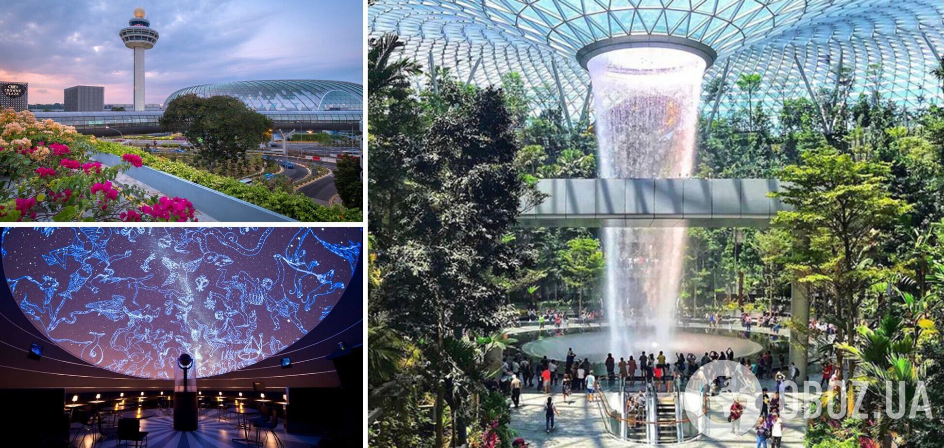 Строители спроектировали водопад, смотровую площадку и планетарий в аэропорту