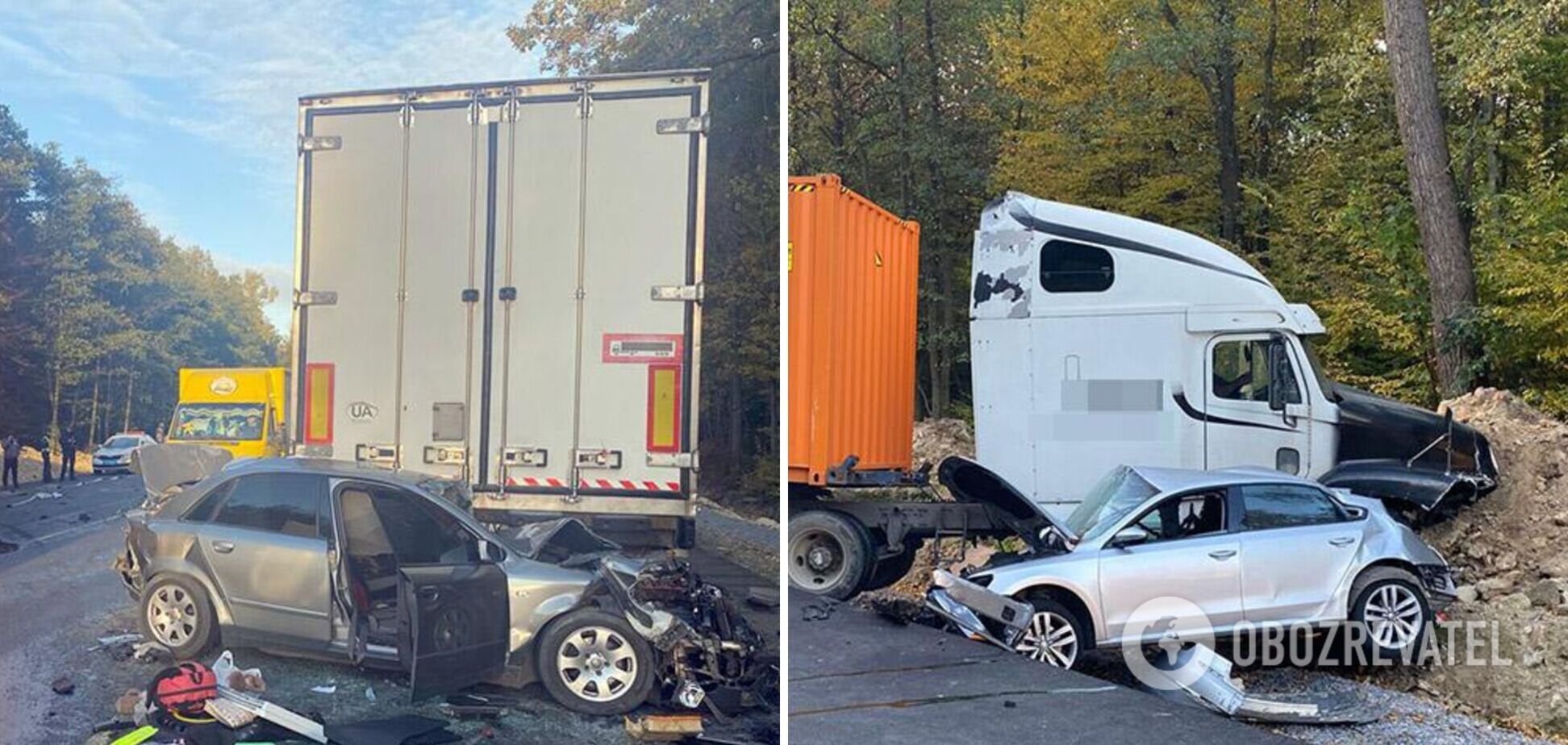 Авто влетели под фуры: в Хмельницкой области произошло масштабное ДТП с пострадавшими. Фото