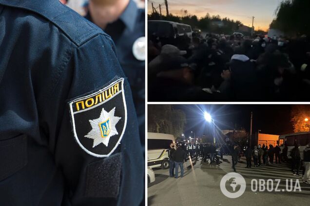 Возле дома Порошенко в Козине произошли столкновения титушек и полиции. Фото и видео