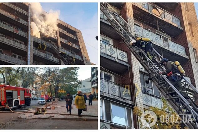 В Одессе вспыхнул мощный пожар в общежитии: кадры с места ЧП