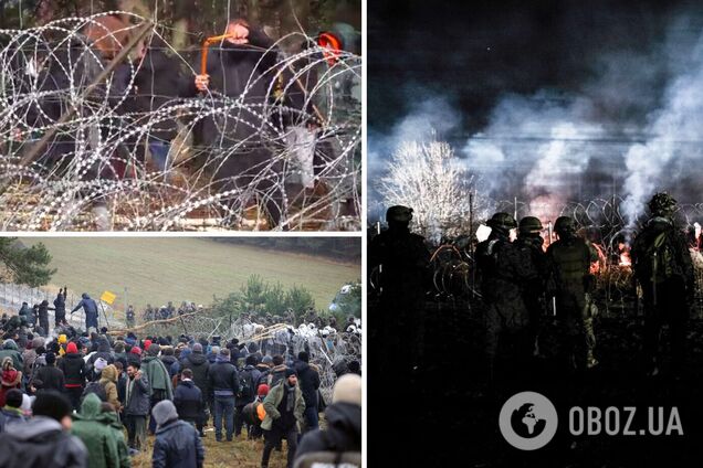 Дві групи мігрантів прорвалися через кордон із Білорусі до Польщі: з'явилися подробиці. Фото і відео