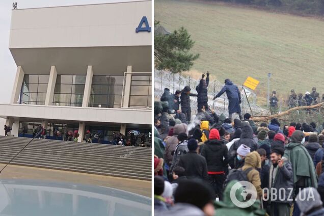 В Минске заметили очереди из мигрантов к автобусам: могли отправить на границу. Видео