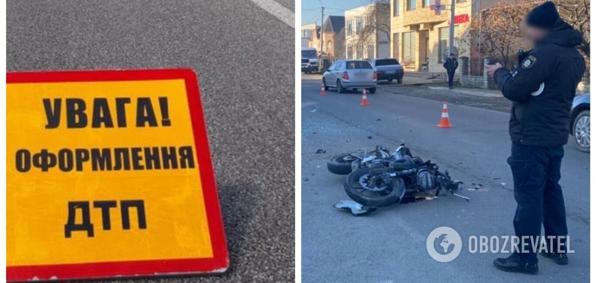 На Закарпатье мотоцикл влетел в авто, погибла 16-летняя девушка: появилось видео момента аварии