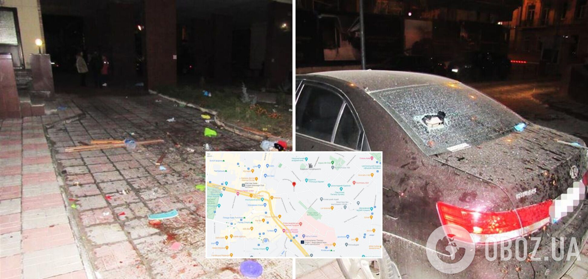 В Киеве мужчина с 9-го этажа швырял бутылки по припаркованным авто. Фото