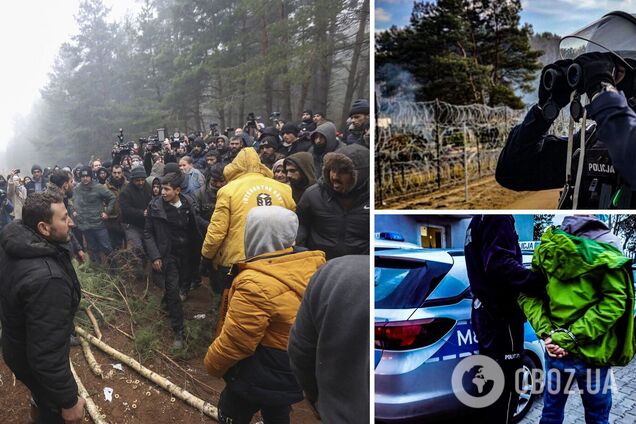 Група мігрантів прорвалася з Білорусі до Польщі, є затримані. Фото і всі подробиці