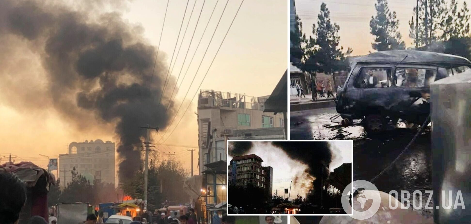 В Кабуле взорвался микроавтобус: погиб журналист, еще четыре человека ранены. Фото