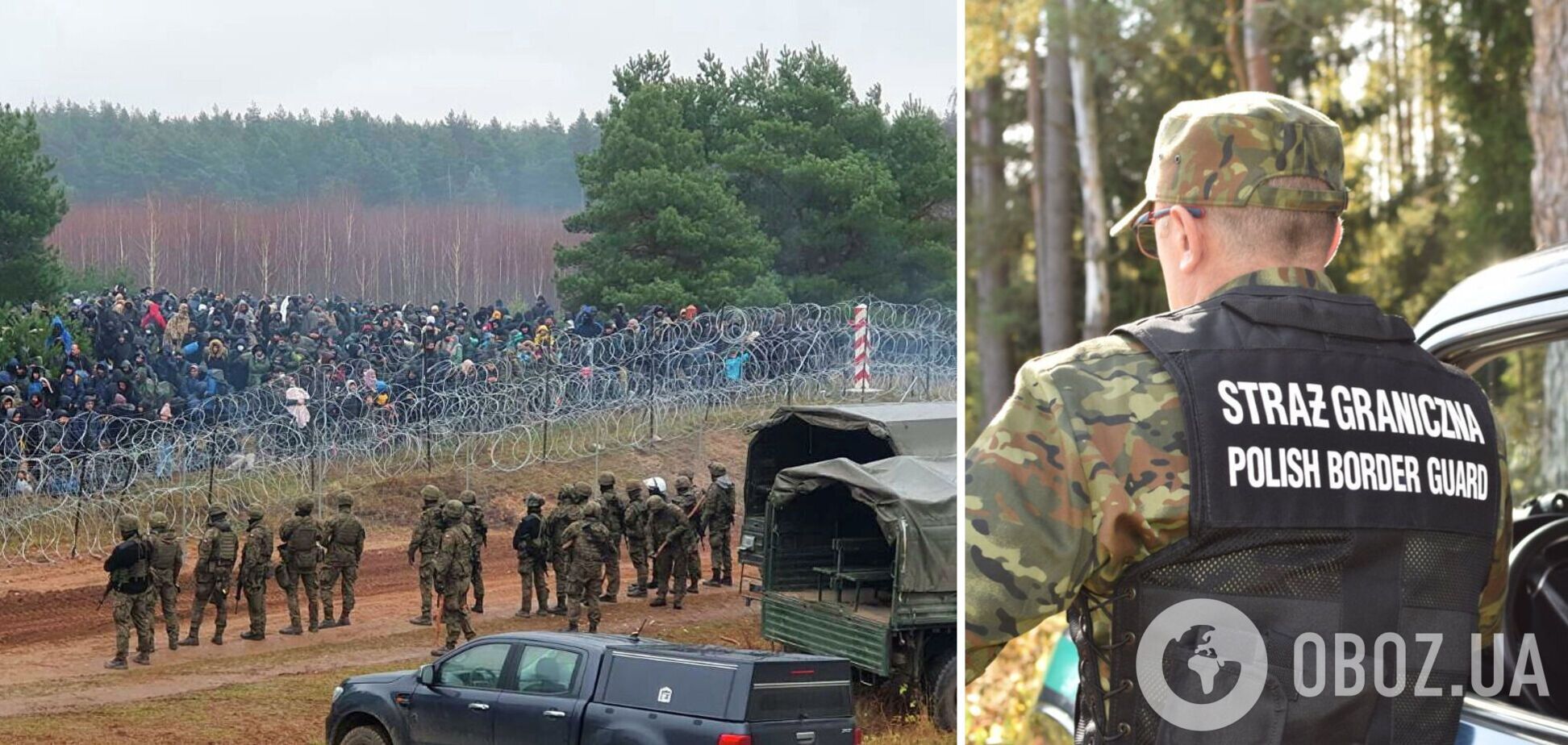 Возле границы Беларуси с Польшей произошла стрельба, мигранты готовятся к новому штурму. Фото и видео