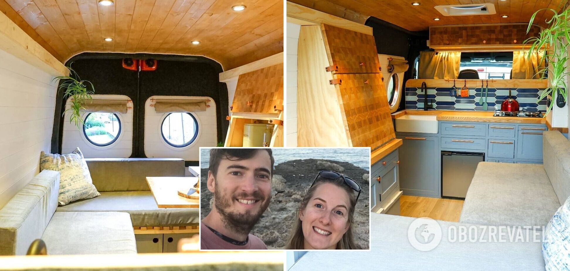 Пара в Англии за $20 тыс. превратила микроавтобус в дом для путешествий. Фото
