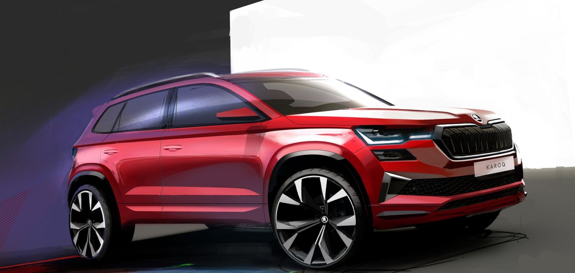 Появились первые изображение обновленного Skoda Karoq