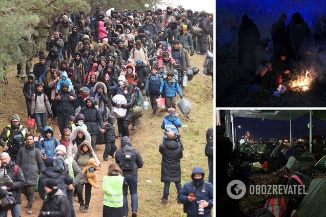 Мигранты ломали заграждения на границе с Польшей и бросали камни: пострадали семь полицейских. Фото и видео