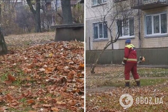 Коммунальщика заметили на улице Петра Запорожца, 12