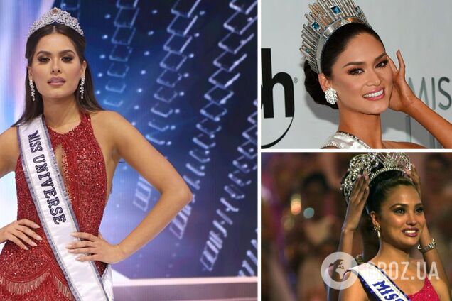 Победительницы 'Мисс Вселенная' за последние 20 лет