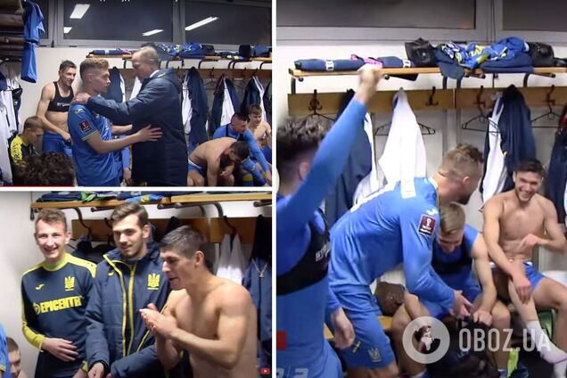 Украинские футболисты не сдержали эмоций