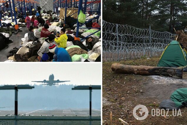 Літак повернув мігрантів до Іраку, а в Україну не пустили 15 'туристів' з Білорусі. Фото і відео