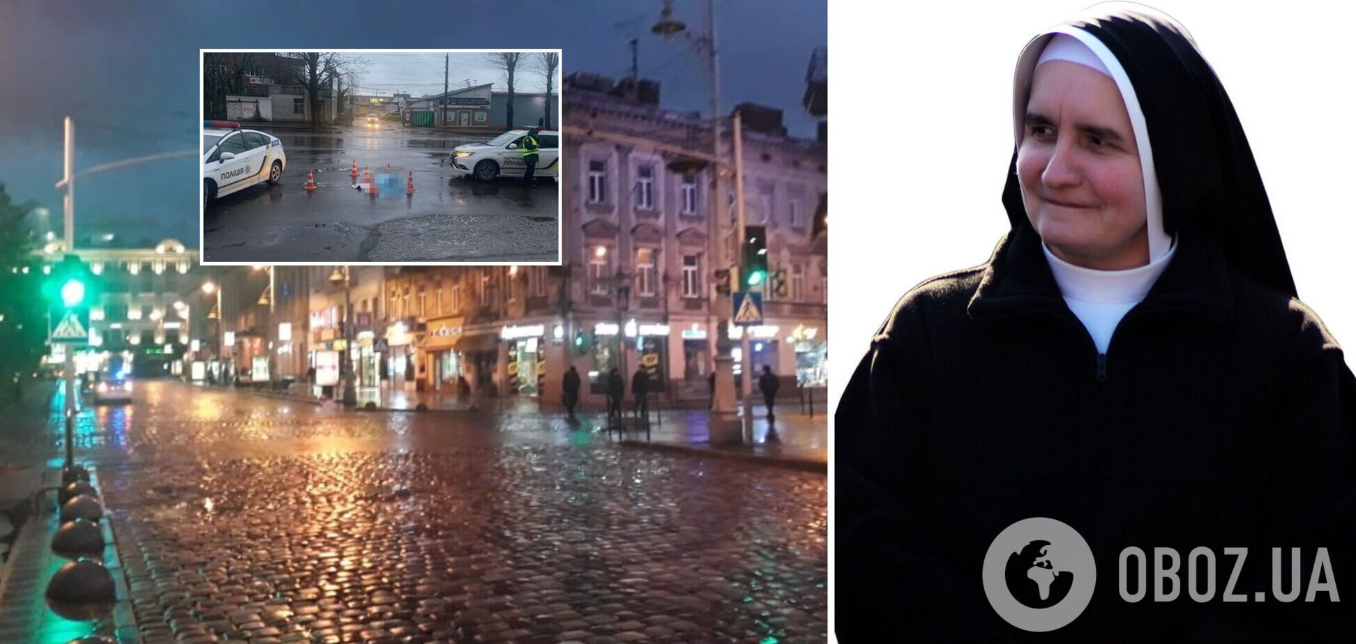 Во Львове водитель маршрутки наехал на двух пешеходов: тело монахини тянул до конечной остановки. Видео