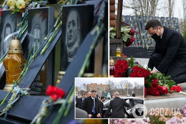 Родичі Героїв Небесної Сотні зустріли Зеленського криками 'ганьба' та 'зрадник'