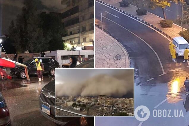 Єгипет затопило та накрило піщаним буревієм. Фото та відео