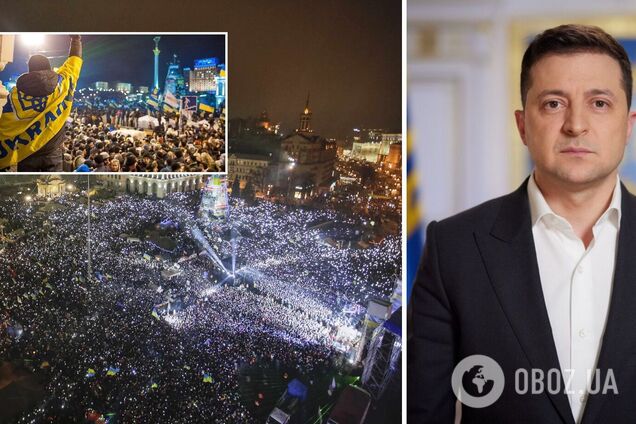 Зеленський – про День Гідності і Свободи: ніколи не пробачимо тим, хто хотів позбавити нас волі