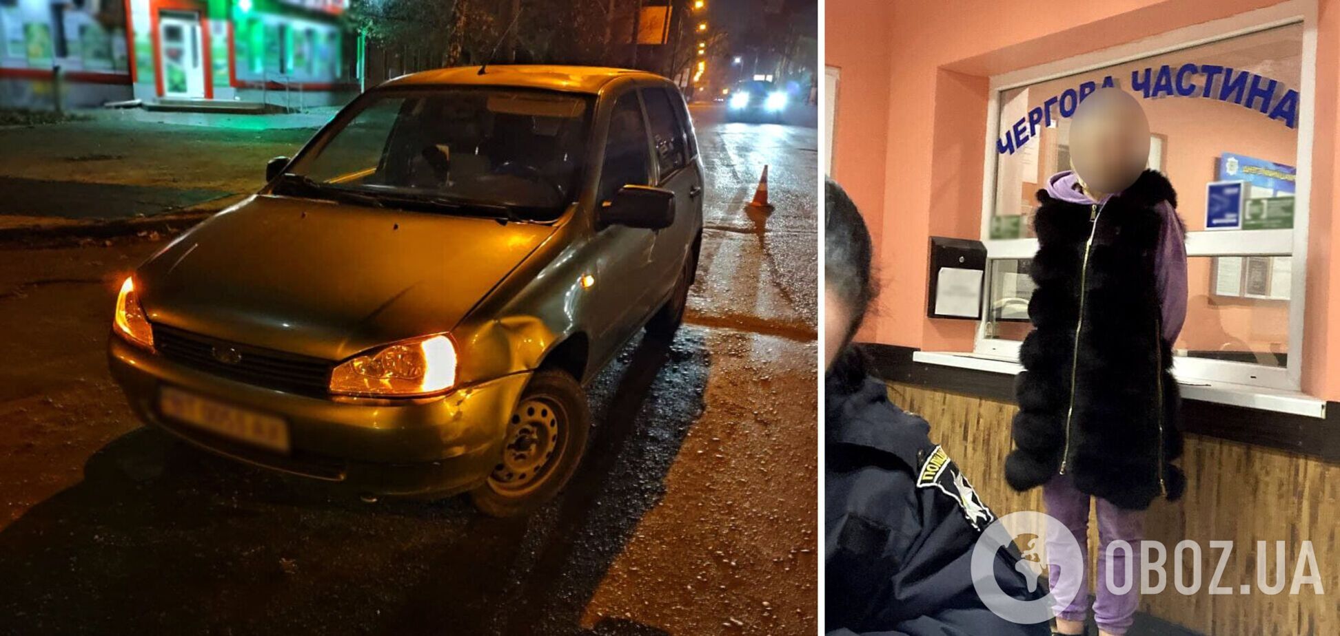 Водитель избила патрульного