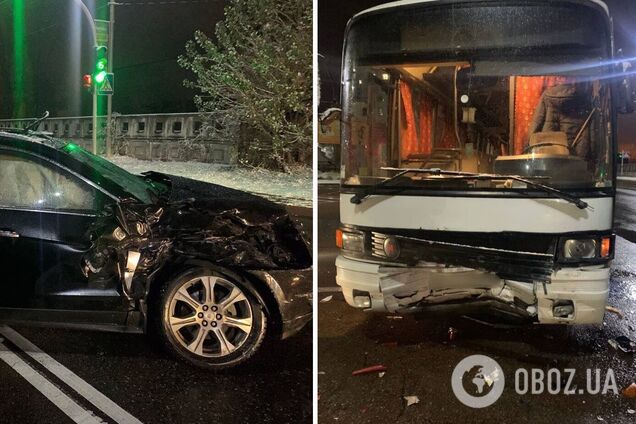 Машины получили механические повреждения