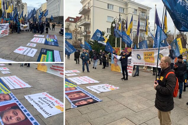 Инвесторы ЖК Solar City провели предупредительный митинг под Офисом Президента